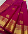 Pink Kanjivaram Silk Saree | Traditional Wedding Wear