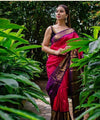 Pink Kanjivaram Silk Saree | Traditional Zari Weave