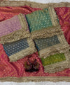 Pink Moss Satin Saree with Maharani Big Border | RD PRIYA
