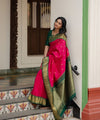 Pink Paithani Silk Saree | Bridal & Festive Wear