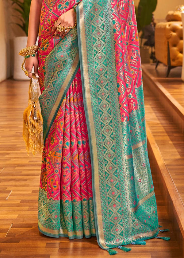 Pink Paithani Silk Saree | Festive & Party Wear