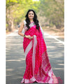 Pink Paithani Silk Saree | Wedding & Reception Wear