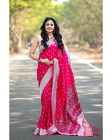 Pink Paithani Silk Saree | Wedding & Reception Wear