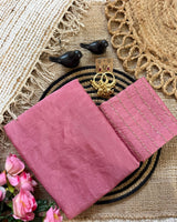 Pink Rangoli Crush Saree with Sequin Bits Blouse | RD VIAANA
