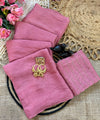 Pink Rangoli Crush Saree with Sequin Bits Blouse | RD VIAANA