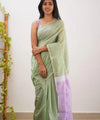 Pista Cotton Saree | Ethnic Wear for Women