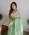 Pista Cotton Saree | Ethnic Wear for Women