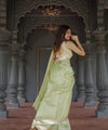 Pista Cotton Saree | Ethnic Wear for Women