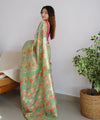 Pista Cotton Saree | Festival & Ceremony Wear
