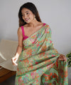 Pista Cotton Saree | Festival & Ceremony Wear