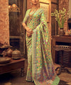 Pista Cotton Saree | Festive & Party Wear