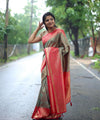 Pista Jacquard Silk Saree | Ethnic Wear for Women