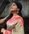 Pista Jacquard Silk Saree | Ethnic Wear for Women