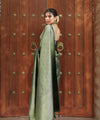 Pista Jacquard Silk Saree | Festive & Party Wear