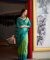 Pista Jacquard Silk Saree | Wedding & Festive Wear