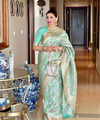 Pista Kanjivaram Silk Saree | Bridal & Festive Wear