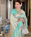 Pista Kanjivaram Silk Saree | Bridal & Festive Wear