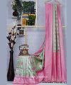 Pista Kanjivaram Silk Saree | Festival & Ceremony Wear