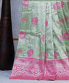 Pista Kanjivaram Silk Saree | Festival & Ceremony Wear