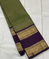 Pista Kanjivaram Silk Saree | Festive & Party Wear