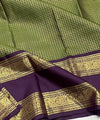 Pista Kanjivaram Silk Saree | Festive & Party Wear