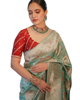 Pista Paithani Silk Saree | Ethnic Wear for Women