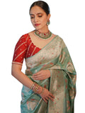 Pista Paithani Silk Saree | Ethnic Wear for Women