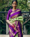 Pista Paithani Silk Saree | Festival & Ceremony Wear