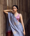 Powder Blue Banarasi Silk Saree | Ethnic Wear for Women