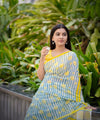 Premium Floral Printed Linen Cotton Saree - Multi | Daily Wear & Festive Wear