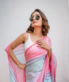 Premium Linen Cotton Multicolored Striped Saree | Daily Wear & Festive Wear