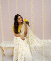 Premium Linen Cotton Saree - White | Daily Wear & Festive Wear