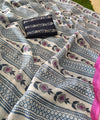 Premium Linen Cotton Saree with Floral Print - Multi | Daily Wear & Festive Wear