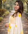 Premium Off-White Linen Cotton Saree | Daily Wear & Festive Wear