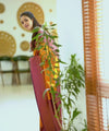 Yellow Banarasi Silk Saree | Traditional Wedding Wear