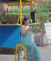 Premium Floral Printed Linen Cotton Saree - Multi | Daily Wear & Festive Wear