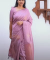 Light Purple Banarasi Silk Saree | Ethnic Wear for Women