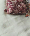 Premium Linen Cotton Saree with Kalamkari Inspired Borders - White | Daily Wear & Festive Wear