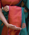 Green Banarasi Silk Saree | Traditional Wedding Wear