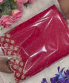 Plum Space Silk Jarkan Work Saree for Wedding & Party | RD TAMANAH