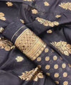 Wine Jacquard Silk Saree | Traditional Wedding Wear