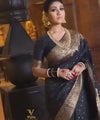 Black Banarasi Silk Saree | Festival & Ceremony Wear