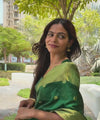 Green Banarasi Silk Saree | Wedding & Reception Wear