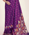 Purple Banarasi Silk Saree | Bridal & Festive Wear