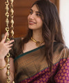 Purple Banarasi Silk Saree | Bridal & Festive Wear
