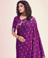 Purple Banarasi Silk Saree | Bridal & Festive Wear