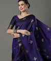 Purple Banarasi Silk Saree | Bridal & Festive Wear