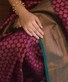 Purple Banarasi Silk Saree | Bridal & Festive Wear