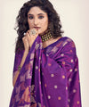 Purple Banarasi Silk Saree | Bridal & Festive Wear