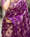 Purple Banarasi Silk Saree | Ethnic Wear for Women
